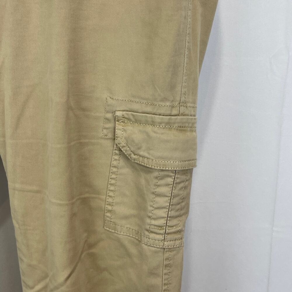 SUNDANCE Slim Ankle Cargo Pants Zip Fly Flat Front Pockets Tan Size 8 - Picture 5 of 9